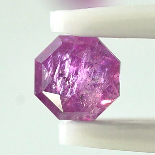 こんなカシミール見たことない❗️八卦カットの非加熱カシミールサファイア0.518ct💎ピアッちゃん作品👍GTJ名物【HPオークション】こちらはクーポンはごめんなさい🙏