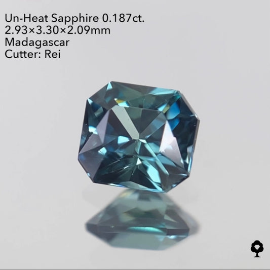 【SOLD OUT】非加熱サファイア0.187ct ピアッちゃん作品 3/24チャットオークション 2ZBご利用価格