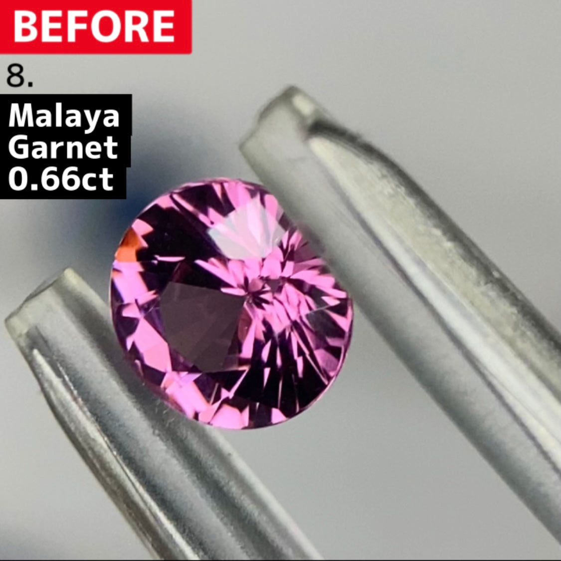 【BEFORE宝石】⑧ マラヤガーネット 0.66ct