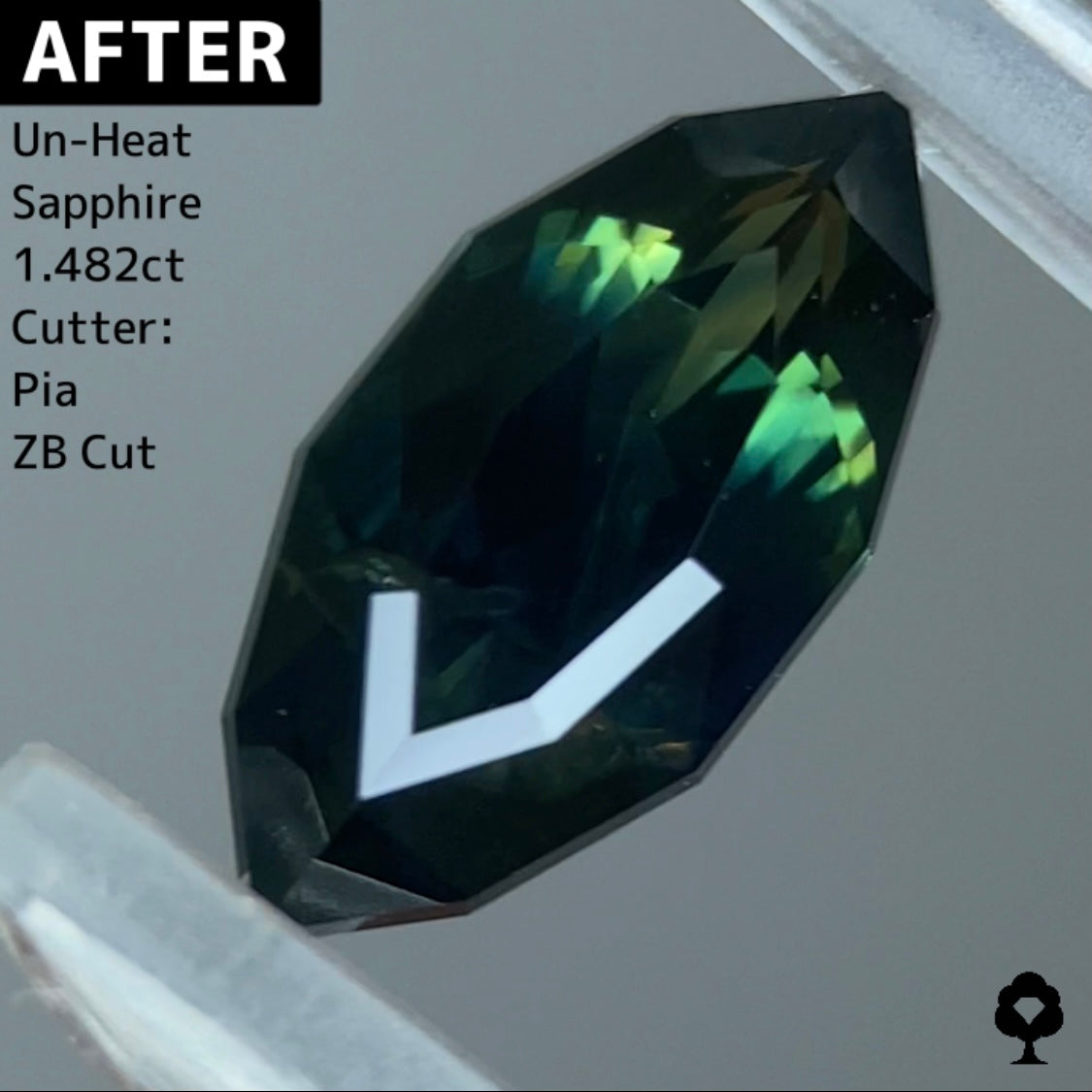 【ご落札者さま専用】仕入職人イチオシのプリフォームサファイア1.88ct.オークション★5番★ピアッちゃん作品