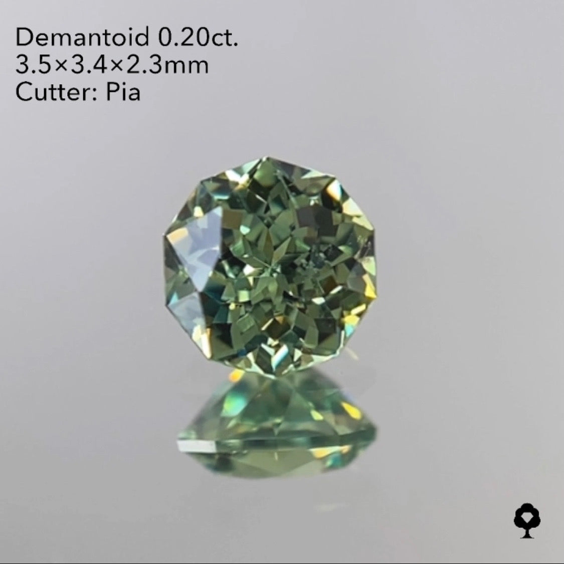 【SOLD OUT】ナミビアデマントイドガーネット0.20ct ピアッちゃん作品 1/29Liveご紹介作品