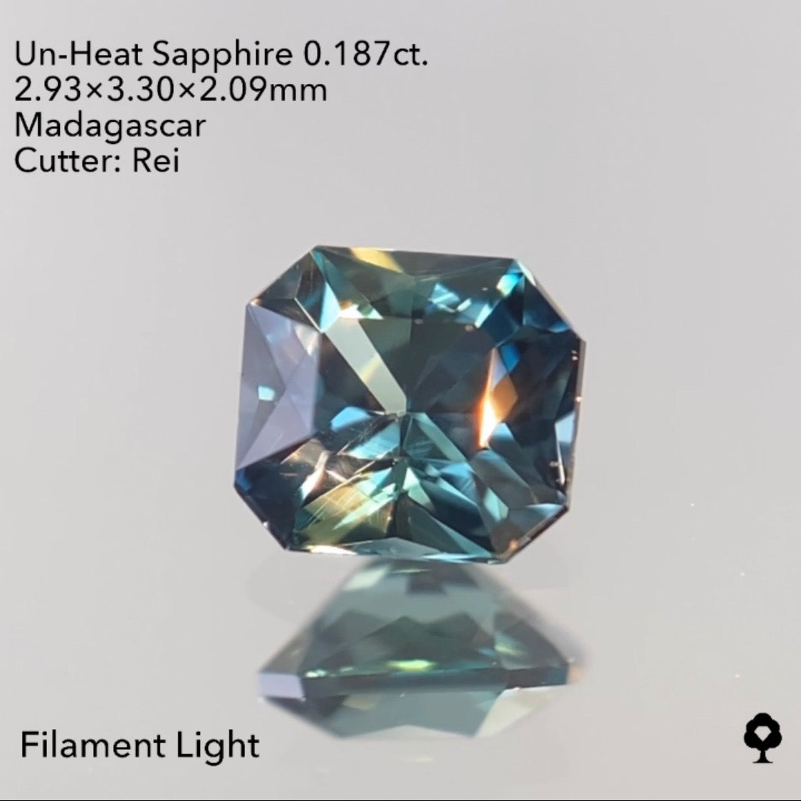 【SOLD OUT】非加熱サファイア0.187ct ピアッちゃん作品 3/24チャットオークション 2ZBご利用価格