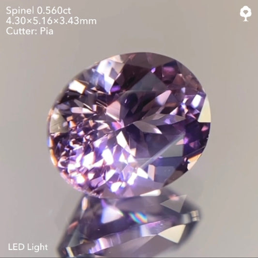 【23時終了‼️サンドウィッチオークション】潤めく美秋色を先取り🍂🍇🍁ブラウニッシュパープルスピネル0.560ct ピアッちゃん作品