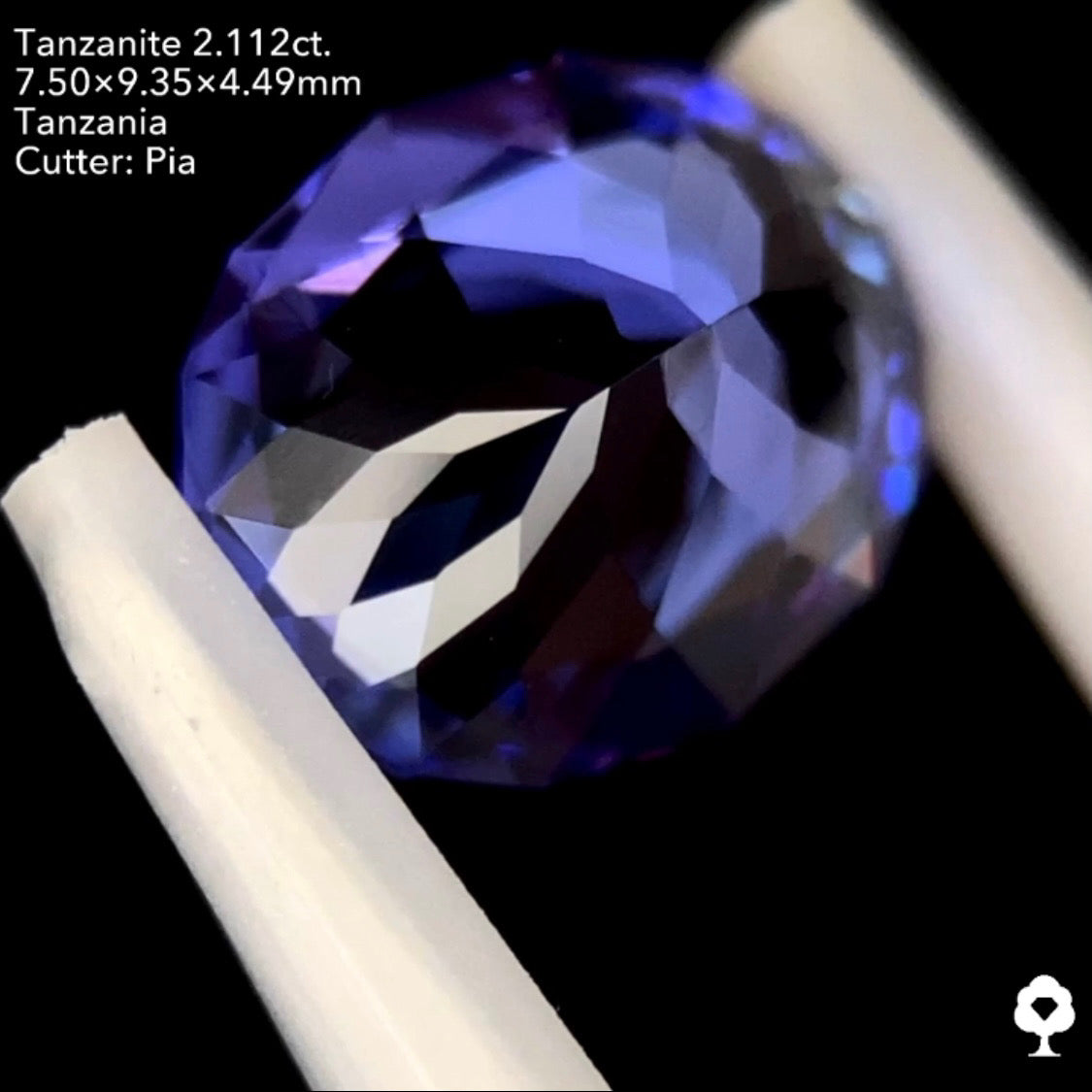 タンザナイト2.112ct. ファンシーオーバル ピアッちゃん作品