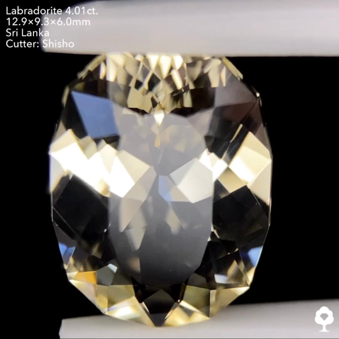 【チャットオークション御落札様専用】ゴールデンラブラドライト4.01ct.+原石付き