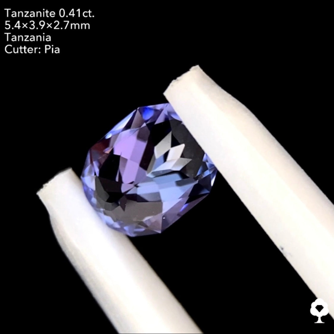 【本日21:00終了‼️】タンザナイト 0.41ct. ファンシーオーバル ピアッちゃん作品