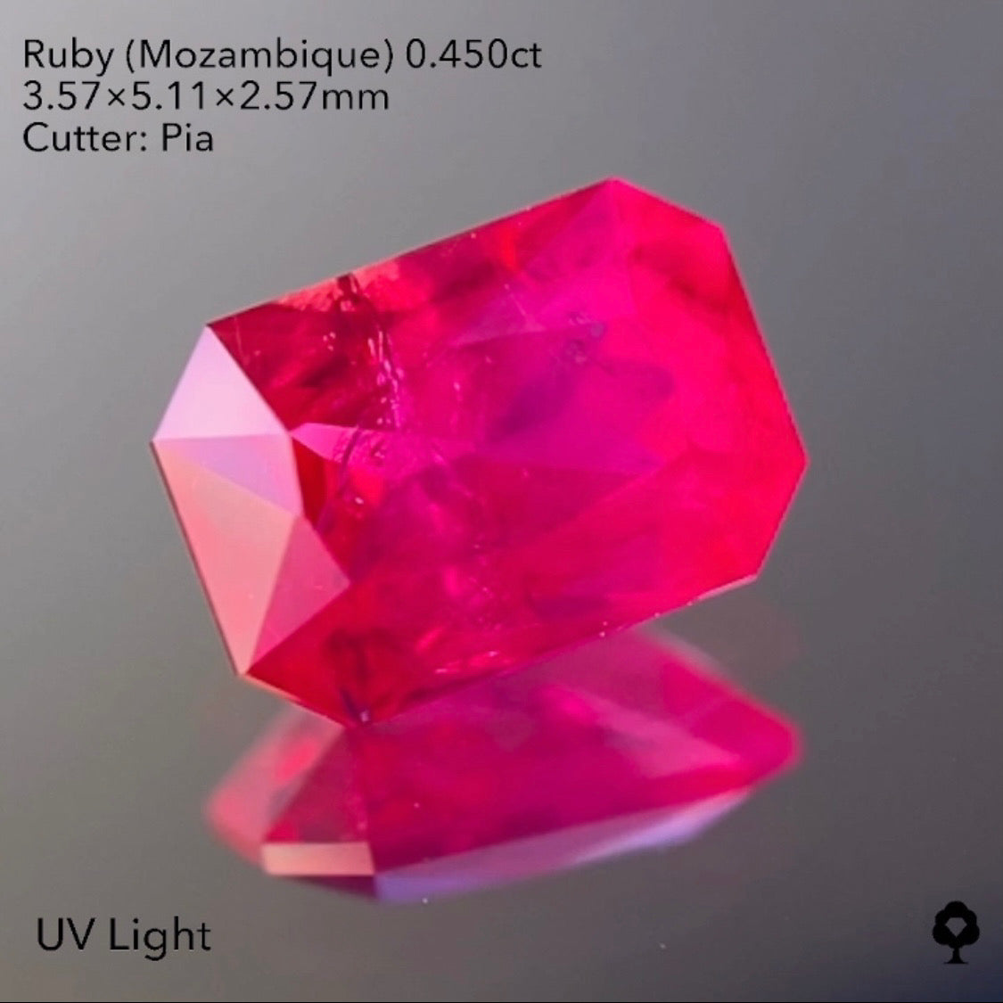 ★30分オークション★【21:40終了】美色とインクルの雰囲気が最高★ルビー0.450ct ピアッちゃん作品