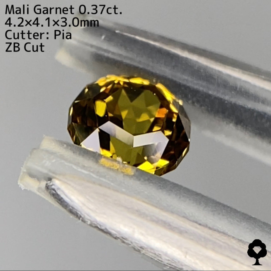 【ZBカット】マリガーネット0.37ct. ピアッちゃん作品