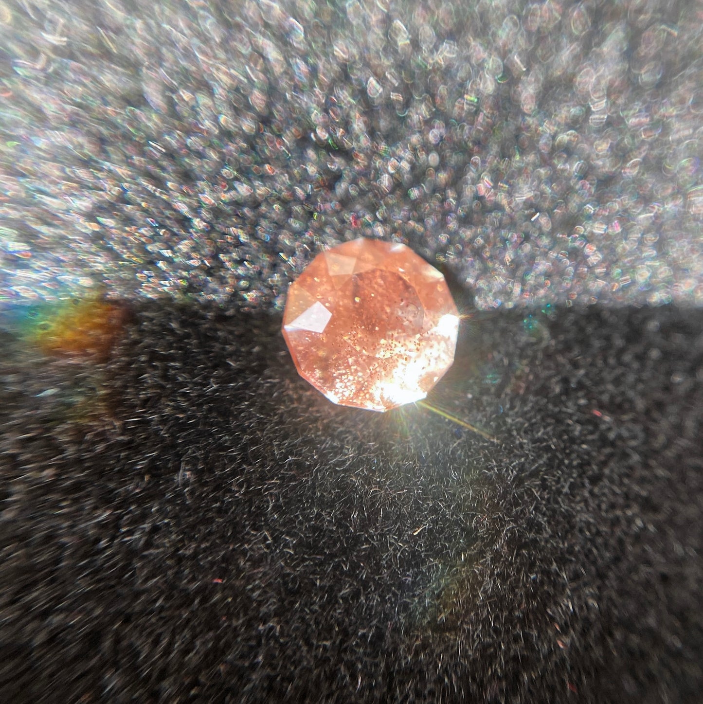 💖お待たせしました❣️ファンシーラウンドのオレゴンサンストーン0.37ct☀️💎ピアッちゃん作品【4/30チハルーム】GW特別価格❣️