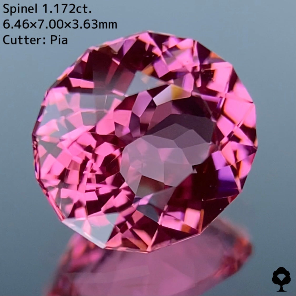 可愛いピンクの代表選手は可愛いバランスのファンシーオーバル★スピネル 1.172ct