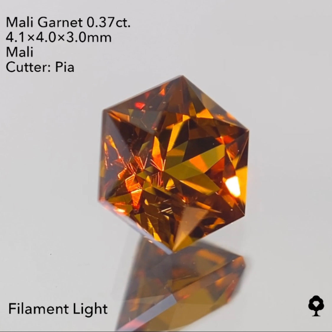 【SOLD OUT】マリガーネット0.37ct ピアッちゃん作品 3/24チャットオークション