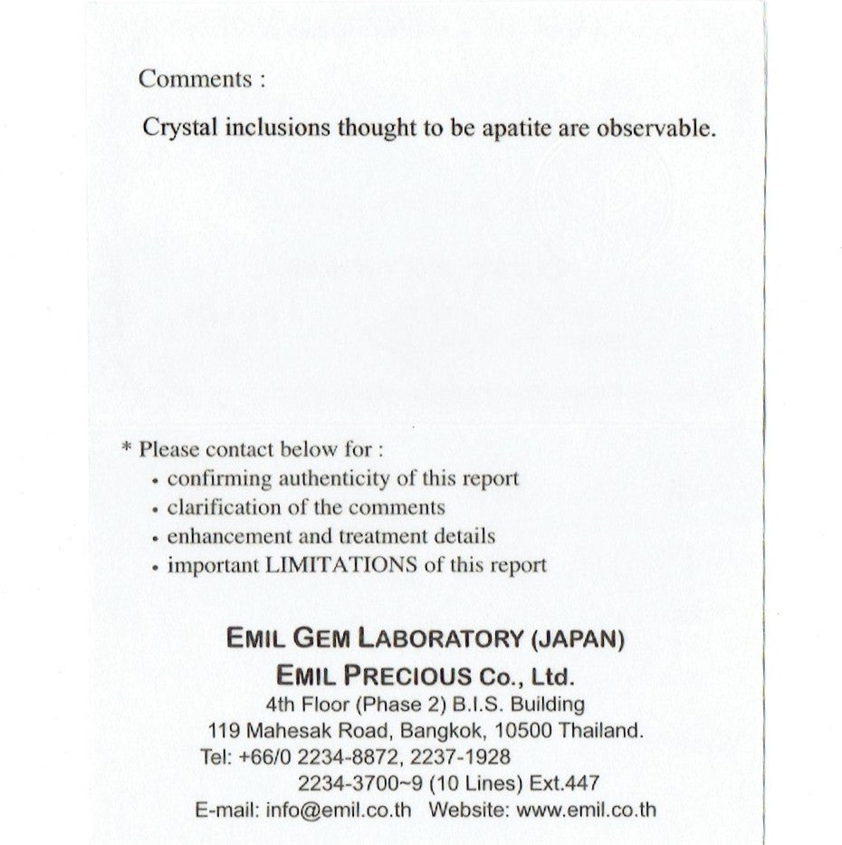 【SOLD OUT】カットもインクルもキラッキラ✨アパタイトinスピネル0.816ct💎ピアッちゃん作品