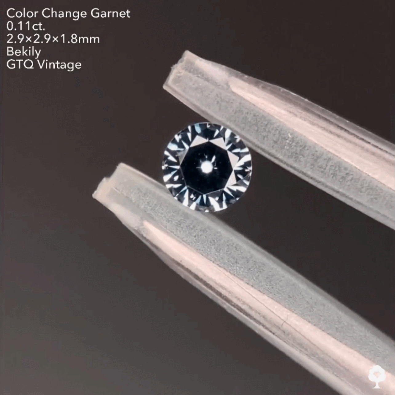 カッコよくてレアなグレーのベキリー(カラーチェンジ)ガーネット0.11ct❤️🔥