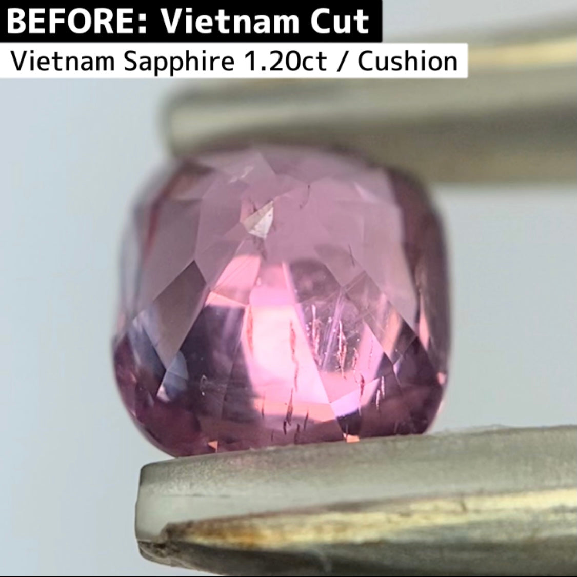 ベトナム産スピネル0.537ct★柔らかなピンクが可愛いけどナリカーカットが鋭い