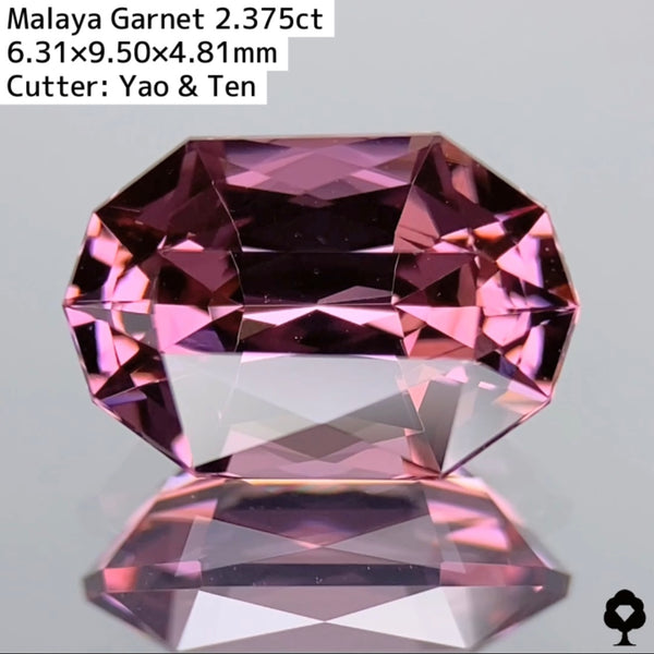 新カットカプセルシザース！色、透明度、カットが揃った マラヤガーネット 2.375ct