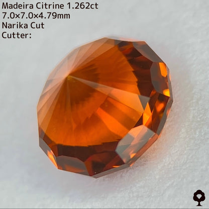 【ご落札者さま専用】ナリカーカットマディラシトリン1.262ct