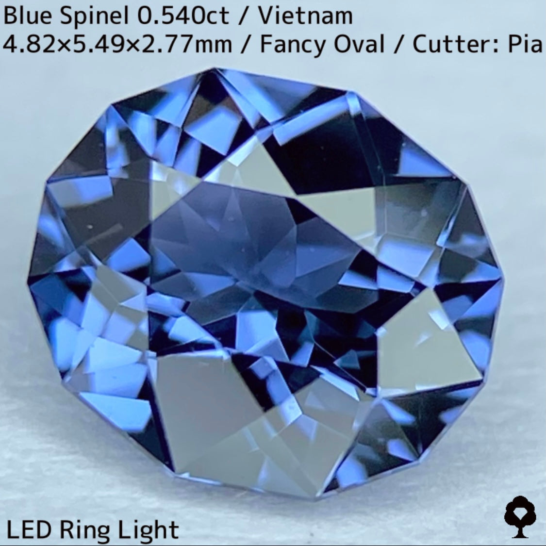 ベトナム産ブルースピネル0.540ct★ヴァイオレットとグリニッシュブルーの鋭い煌めき溢れる美結晶