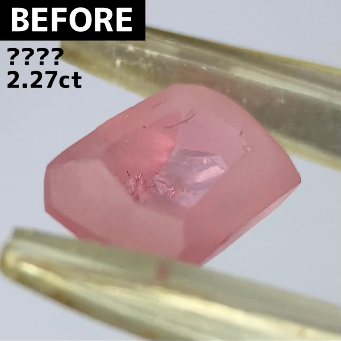 ベトナム産スピネル1.05ct★原石からつくりあげた明るく柔らかなピンクのシャープなナリカーカット