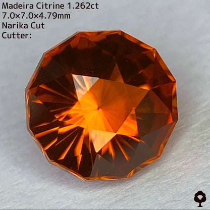 【ご落札者さま専用】ナリカーカットマディラシトリン1.262ct