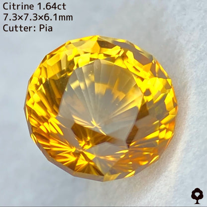 【ご落札者さま専用】シトリン1.64ct キューブナリカーカット★YouTubeライブチャットオークション