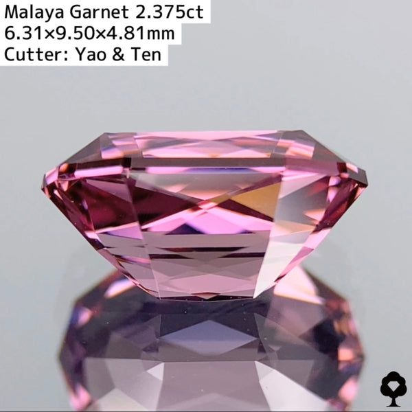 新カットカプセルシザース！色、透明度、カットが揃った マラヤガーネット 2.375ct