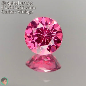 ハンドメイド美色スピネル0.36ct / バンコクからヴィンテージ作品