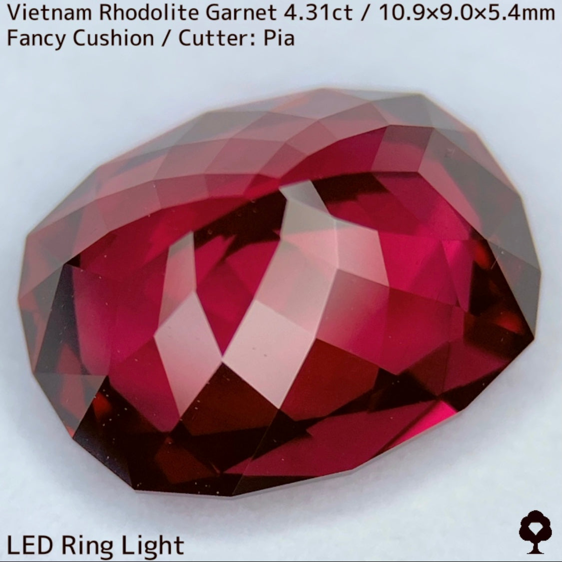 ベトナム産ロードライトガーネット4.31ct☆レッド・オレンジ