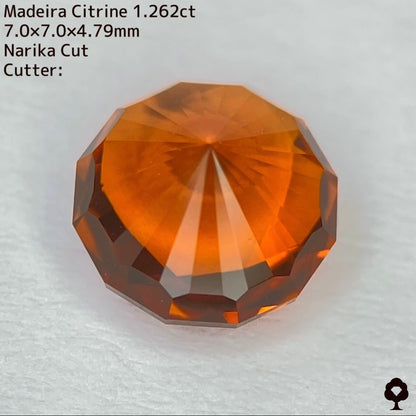 【ご落札者さま専用】ナリカーカットマディラシトリン1.262ct