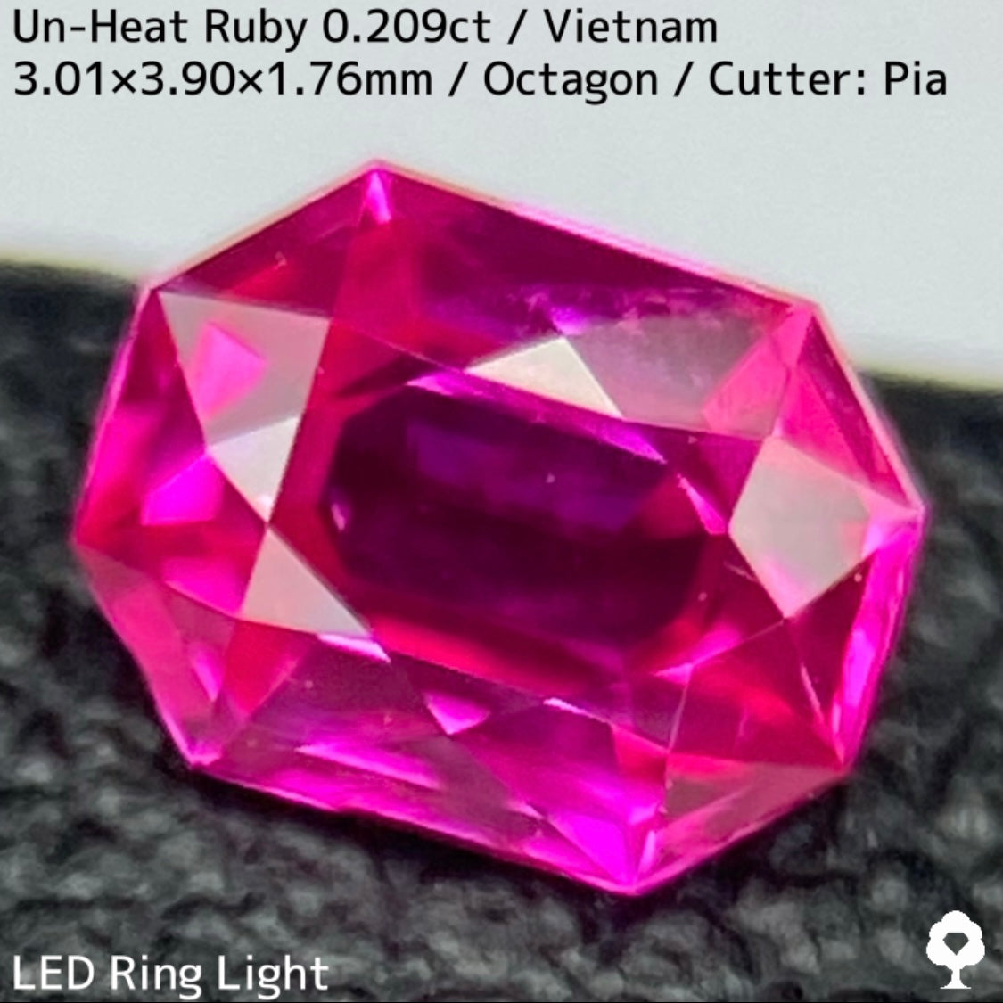 激安鉱山仕入れ作品プラスワン】ベトナム産非加熱ルビー0.209ct