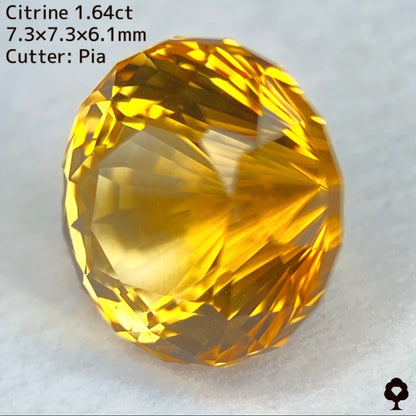 【ご落札者さま専用】シトリン1.64ct キューブナリカーカット★YouTubeライブチャットオークション