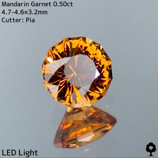 【お客さま専用】マンダリンガーネット0.50ct★Liveチャットオークション