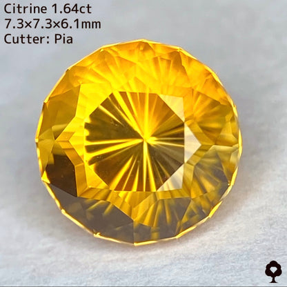 【ご落札者さま専用】シトリン1.64ct キューブナリカーカット★YouTubeライブチャットオークション