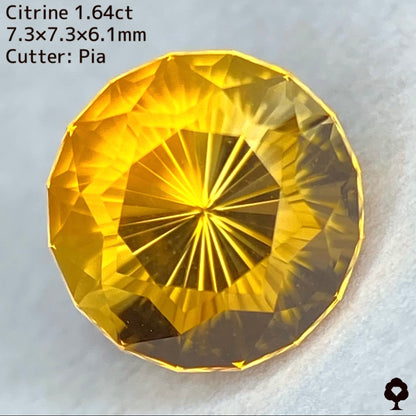 【ご落札者さま専用】シトリン1.64ct キューブナリカーカット★YouTubeライブチャットオークション