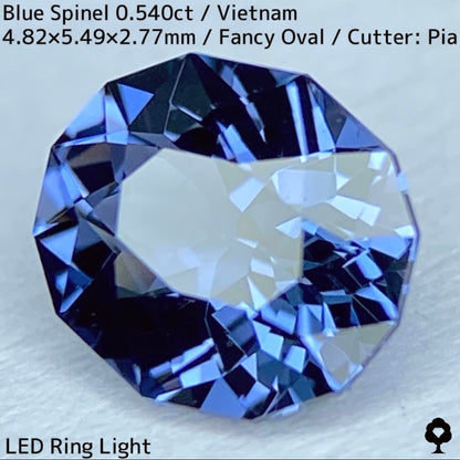 ベトナム産ブルースピネル0.540ct★ヴァイオレットとグリニッシュブルーの鋭い煌めき溢れる美結晶