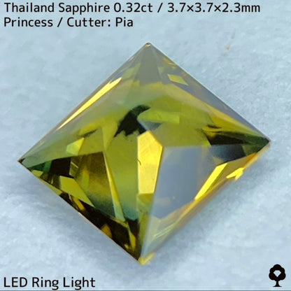 サファイア産地見比べ2石セット計0.64ct★ナイジェリア産0.32ct/タイ産0.32ct