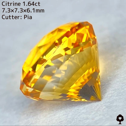 【ご落札者さま専用】シトリン1.64ct キューブナリカーカット★YouTubeライブチャットオークション