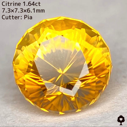 【ご落札者さま専用】シトリン1.64ct キューブナリカーカット★YouTubeライブチャットオークション