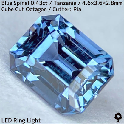 スリランカ仕入れの出来立て1円オークション💎3/22(金)21:30終了🏁タンザニア産ブルースピネル0.43ct★モンタナサファイアのような非加熱ゾイサイトのような美色がたまらないブルー