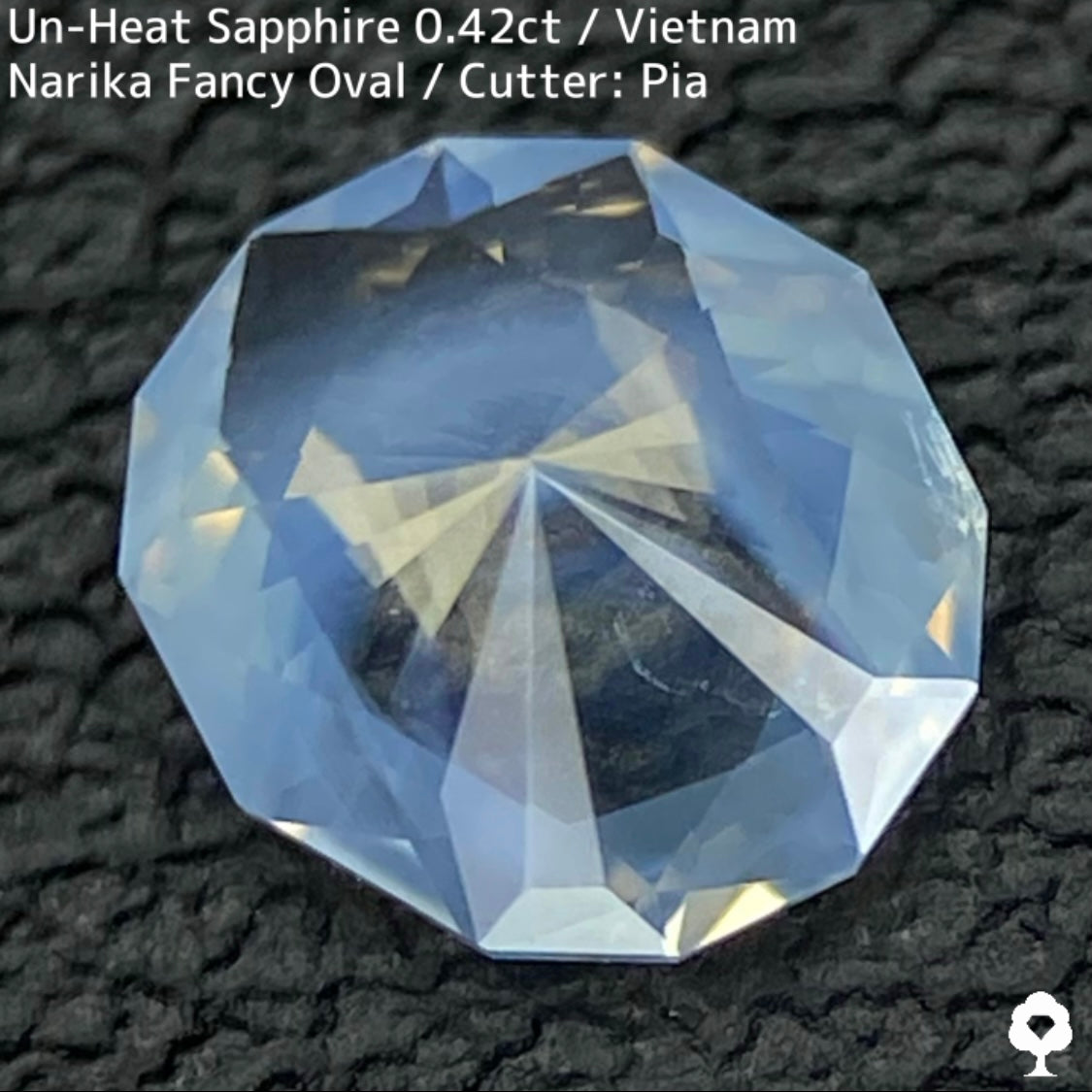 ベトナム産非加熱サファイア0.426ct☆レモンゴールドの煌めきが