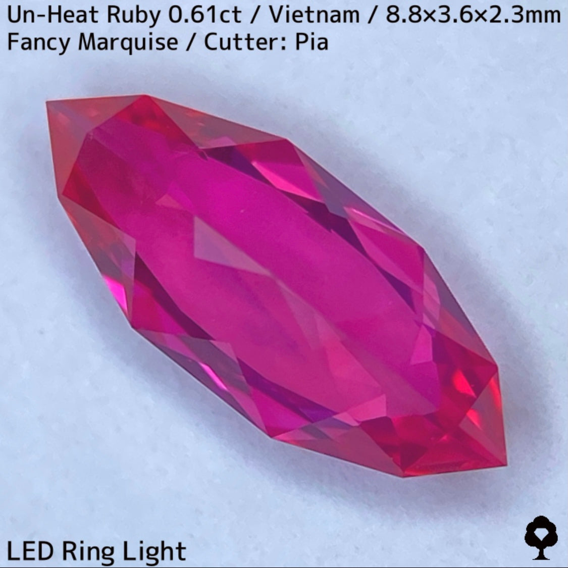 ご当選者さま専用】ベトナム産非加熱ルビー0.61ct☆凄まじい