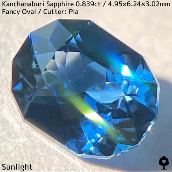 【ご当選者さま専用】カンチャナブリー産サファイア0.839ct★彩度の高いカンチャブルーのバランス良い明るさの美結晶