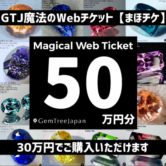 【まほチケ50万円分】GTJウェブサイトで自由に使える"魔法のWebチケット"50万円分を30万円でご購入できます！