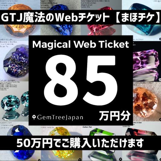【まほチケ85万円分】GTJウェブサイトで自由に使える"魔法のWebチケット"85万円分を50万円でご購入できます！