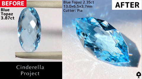【シンデレラプロジェクト2023.11.3専用ページ】ブルートパーズ 2.35ct/2.90ct ＆ スピネル 0.41ct