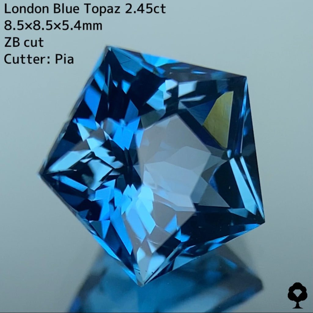 お客さま専用】ロンドンブルートパーズ 2.45ct ZBカット