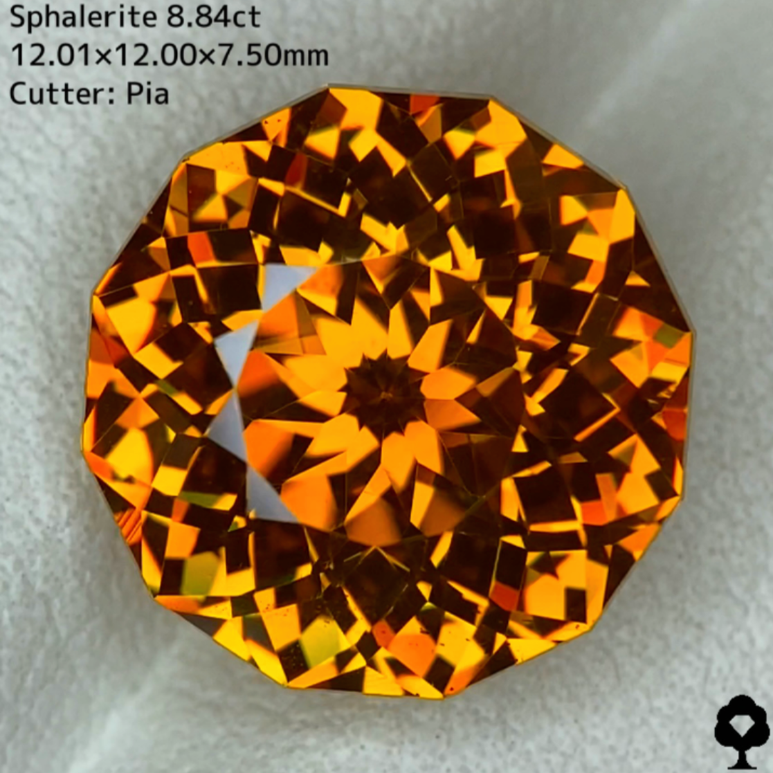スファレライト8.84ct★大粒だが奇跡的なクラリティに奇跡のような抜群のカットで仕上げられた傑作