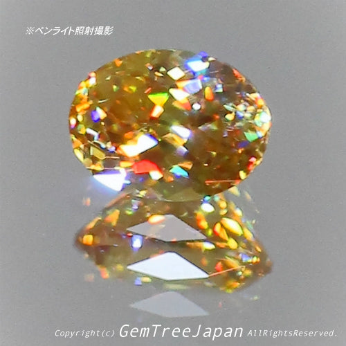 夏休み特価➕今日だけ花火割❗️(1/18)マダガスカル産スフェーン0.26ct✨  GemTreeJapan花火大会🎇  ピアっちゃん作品💎