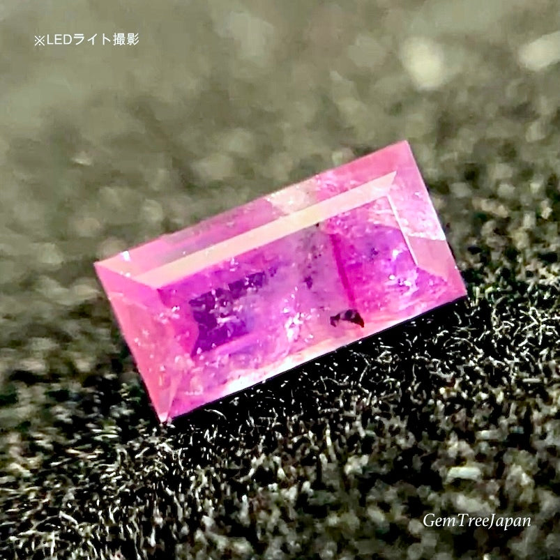 ❤️雰囲気抜群！バゲッド非加熱カシミールサファイア0.367ct✨ピアッちゃん作品💎３つ揃えばRGB❣️GTCから勝手に【HPオークション】💖こちらはクーポンはごめんなさい🙏