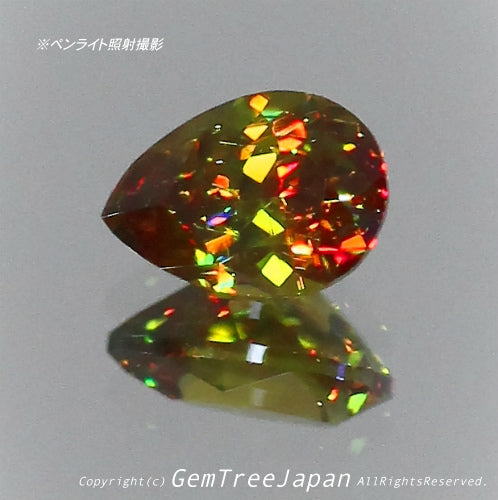 夏休み特価➕今日だけ花火割❗️(6/18)パキスタン産スフェーン0.42ct✨  GemTreeJapan花火大会🎇  ピアっちゃん作品💎