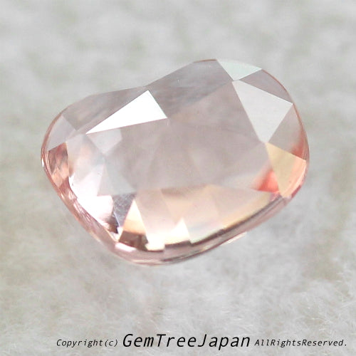 ローズカット＆バフトップ✨どっちの面も綺麗な非加熱パパラチァサファイア0.492ct